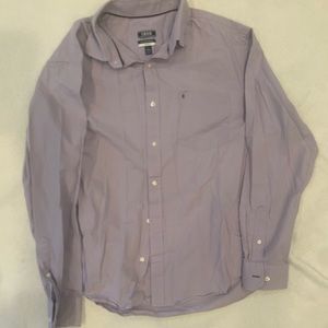 Izod size large men’s lavender very sort button down shirt.lightly used.